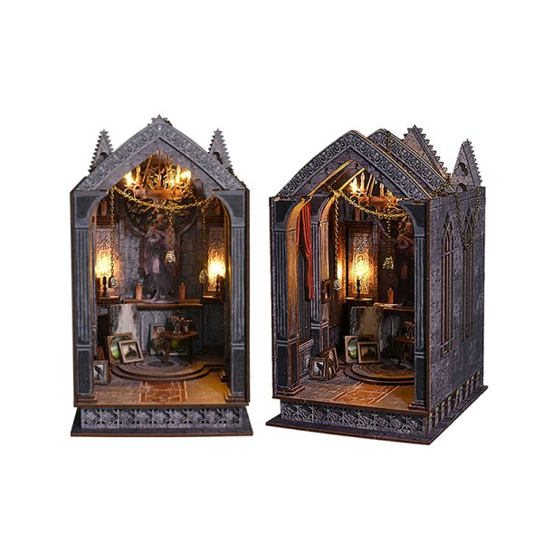 DIY Goshu quiet night pray puzzle intelligent 3D assembly miniature model display gift toy