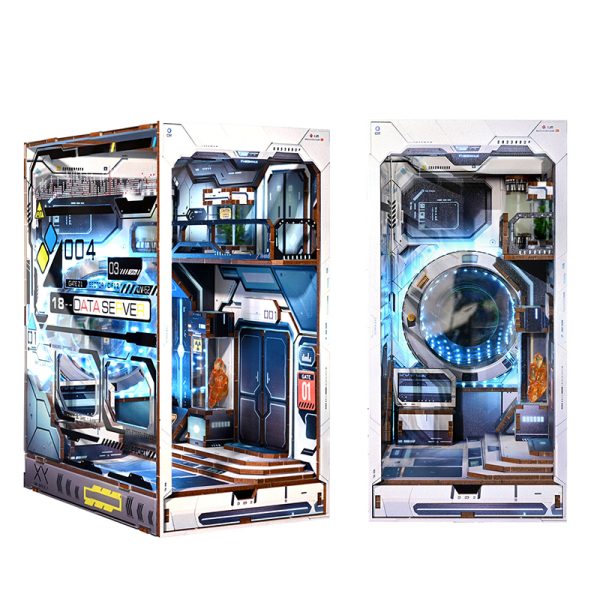 DIY space science fiction booknook different star hub assembly model display collection gift