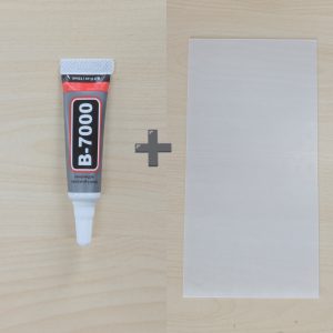 One dust cover and one B7000 glue combination