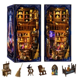 DIY cabin bookend Magic Potions handmade pop-up book assembling office decorations House miniature scene model toys