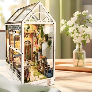 Joincon Sylvia Garden Book Nook Kids Craft Kit: Premium Solid Wood, Odor-Free, Time-consuming 2 hours most perfect Children's Day Gift