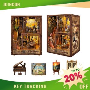 Joincon Key Tracking Book Nook Children Kit - Exquisite Handcrafted Design with Eco-Friendly Wood, 5-Hour Quick Assembly, Odorless Suitable for enhancing children's manual skills .As the ideal choice for a gift on Children's Day Key Tracking SQ-31