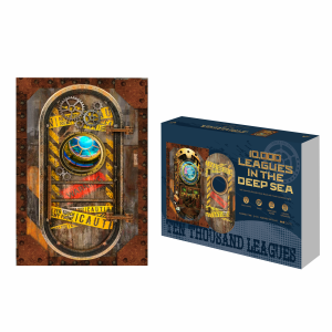 Joincon 10,000 Leagues In The Deep Sea Book Nook Kit - Premium Handcrafted DIY Solid Wood Model with LED Lighting for Kids | 1-Hour Creative Educational Project, Odorless & Safe Materials | Perfect Children’s Day Gift 10,000 Leagues In The Deep Sea SQ-39