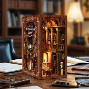 Joincon The Philosophical Library Book Nook - Exquisite handcrafted design and Environmentally friendly wood ,3-Hour Quick Assembly,Odor-Free，A test suitable for beginners，An excellent choice for colleagues to give gifts The Philosophical Library BV01-014