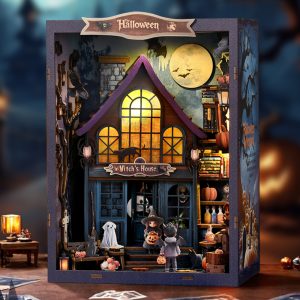 Joincon Halloween Book Nook Kit – LED-Lit Castle Wonderful Night • Dive Into a Mini Gothic Adventure