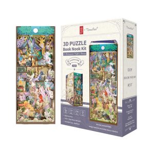 Shakespeare Book Nook Kit – A Midsummer Night's Dream 3D Wooden Puzzle, DIY Bookshelf Insert with LED Lights, Miniature House Decor for Adults | Unique Gift by Tonecheer x British Library