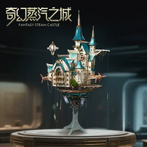 Fantasy Steam Castle DIY Assembly Building Book Nook Kit: A Creative Gift and Ornament for Girls, Perfect Birthday Present for Girlfriend