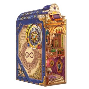 Magic Library Book Nook Kit | LED - Lit Magic + Dust Cover • Perfect Gift for Fantasy Lovers