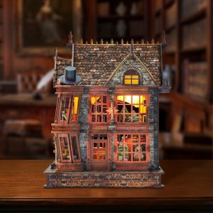 Magic Wonder House DIY Wooden Miniature Model (Touch-Sensitive Lights + Hidden Mechanisms Edition)Interactive Wooden Puzzle Toy for Adults & Teens – Perfect Gift for Birthdays, Holidays, or Self-Care SQ-126