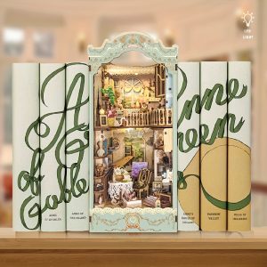 UK delivery only Countryside Diary DIY Book Nook Model (Touch-Sensitive Lights + Miniature Vintage Study Edition) Perfect Gift for Adults & Teens – Ideal for Stress Relief, Family Bonding, or Holiday Decor SQ-09